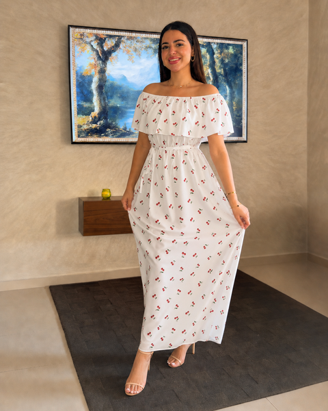 Robe Longue Cerise