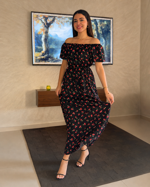 Robe Longue Cerise